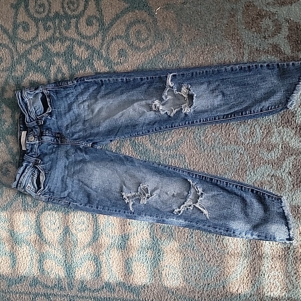 Distressed jeans